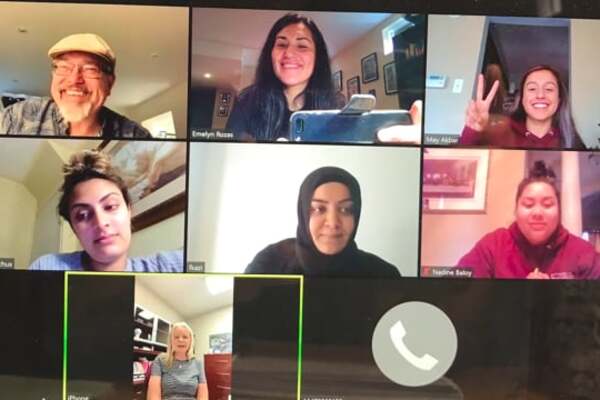 Various people in a Zoom meeting